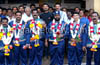 Five Mangalorean power lifters return after winning medals at Asian championship